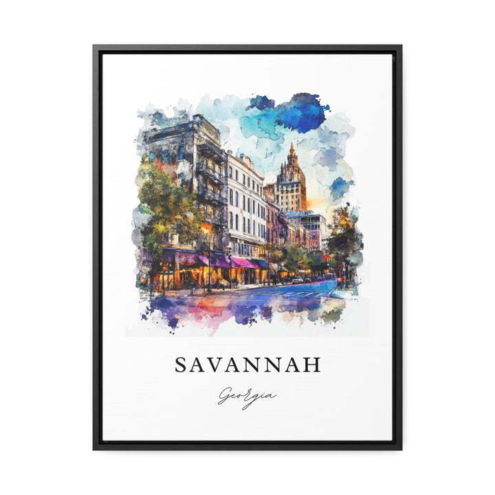 Savannah Georgia Wall Art, Savannah Print, Savannah GA Watercolor Art, Savannah Georgia Gift,