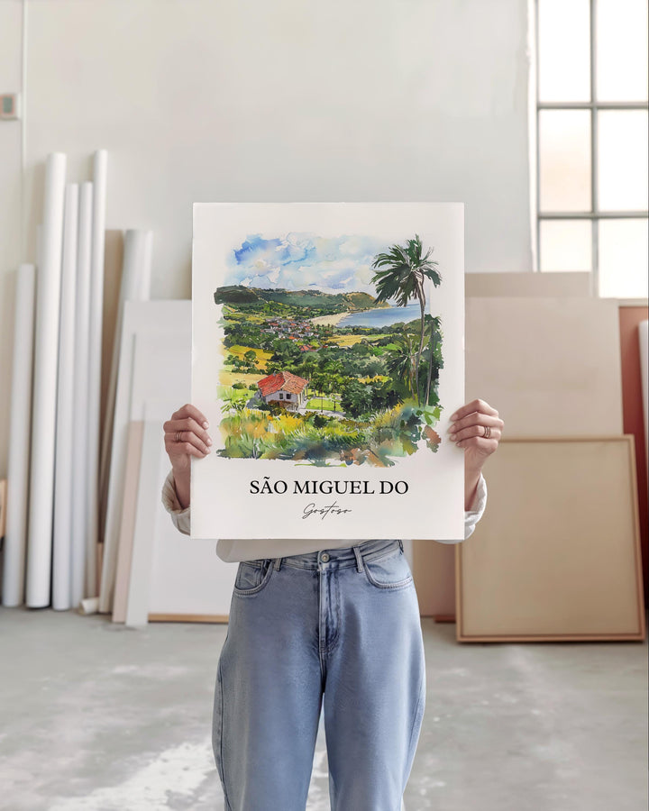São Miguel do Gostoso Art, Rio Grande do Norte Print, Brazil Art, São Miguel do Gostoso Gift, Travel Print, Travel Poster, Housewarming Gift