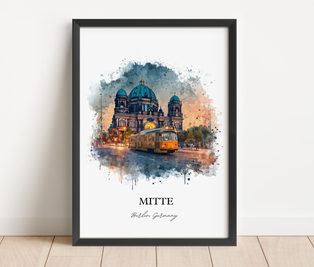 Mitte Berlin, Germany – Watercolor Art Print