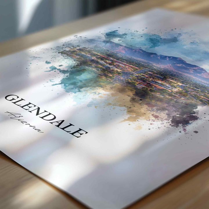 Glendale, Arizona – Watercolor Art Print