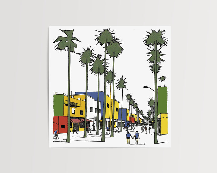 Venice Beach Wall Art, Venice Beach Cali Print, Venice Beach Unique Art, Venice Beach Gift, Travel Poster, Housewarming Gift