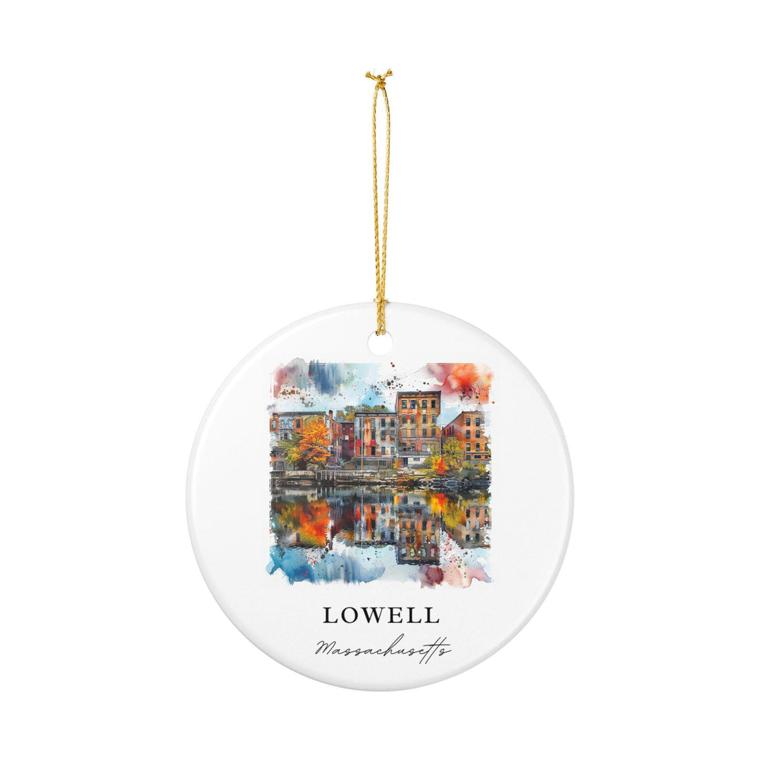Lowell MA Ornament: Unique Lowell MA Souvenir, Massachusetts Xmas Decor, and Authentic Lowell MA Gift