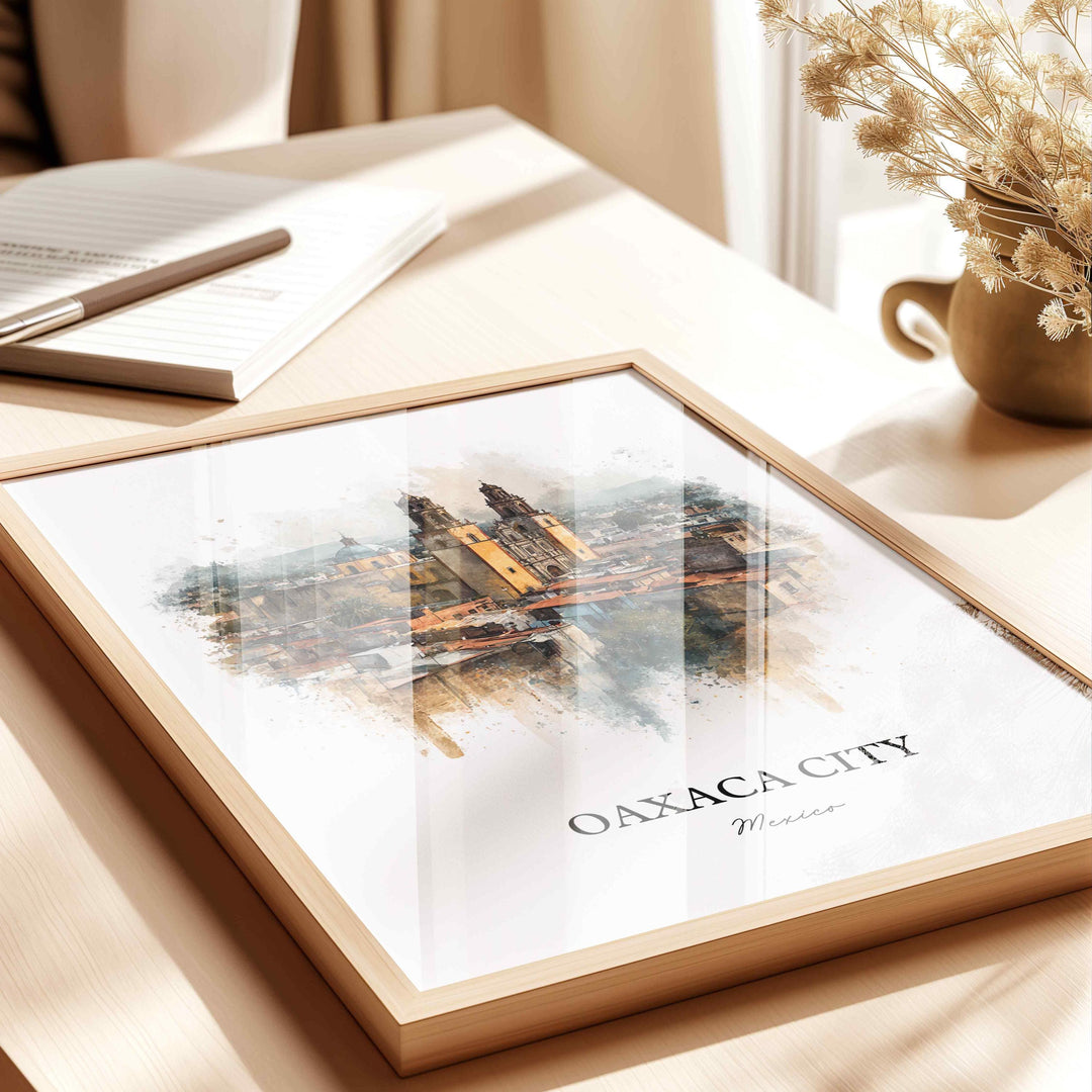 Oaxaca, Mexico – Watercolor Art Print