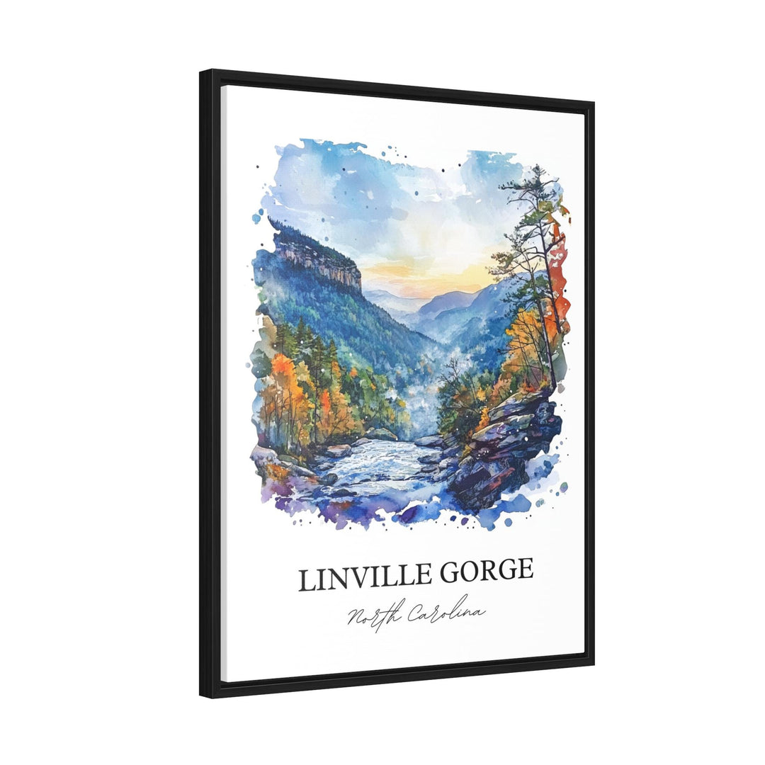 Linville Gorge, North Carolina, USA – Watercolor Art Print
