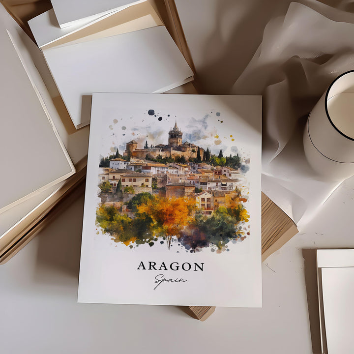 Aragon Wall Art - Spain Print