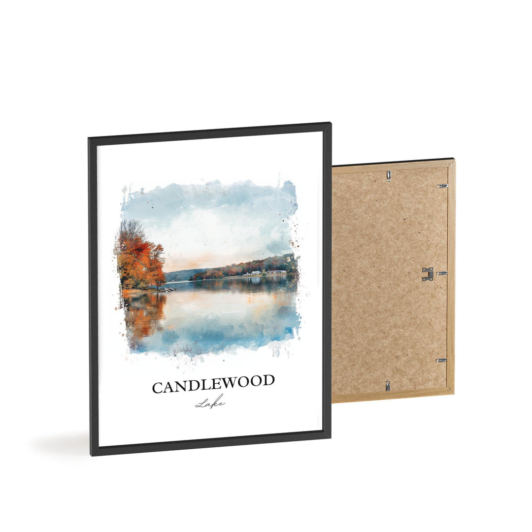 Candlewood Lake Wall Art, Fairfield County Print, Connecticut Artwork, Candlewood Lake Gift, Travel Print, Travel Poster, Housewarming Gift