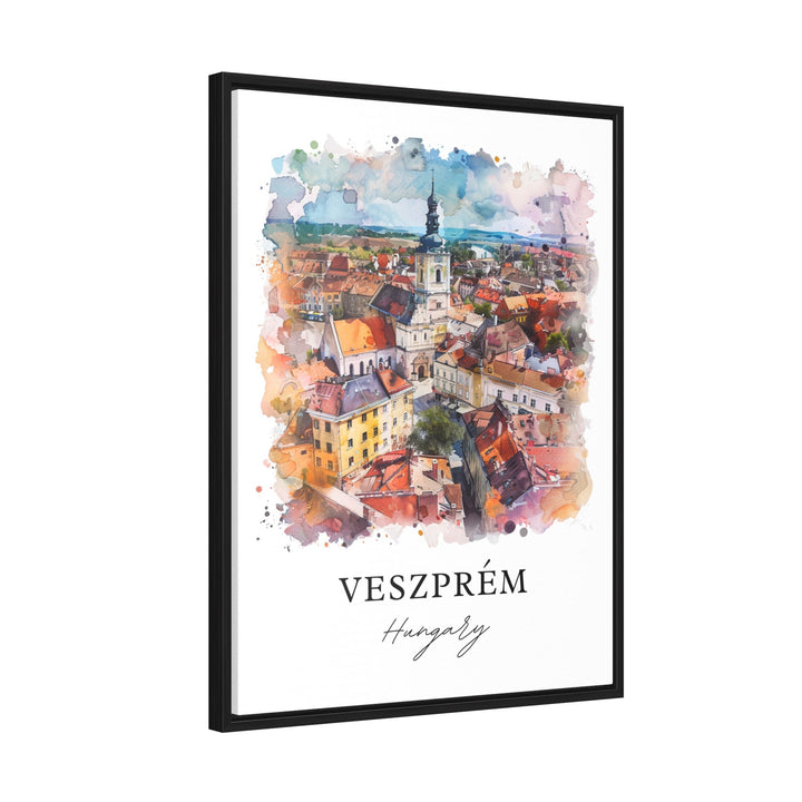 Veszprem Wall Art, Veszprem Hungary Print, Veszprem Watercolor, Veszprem Gift,