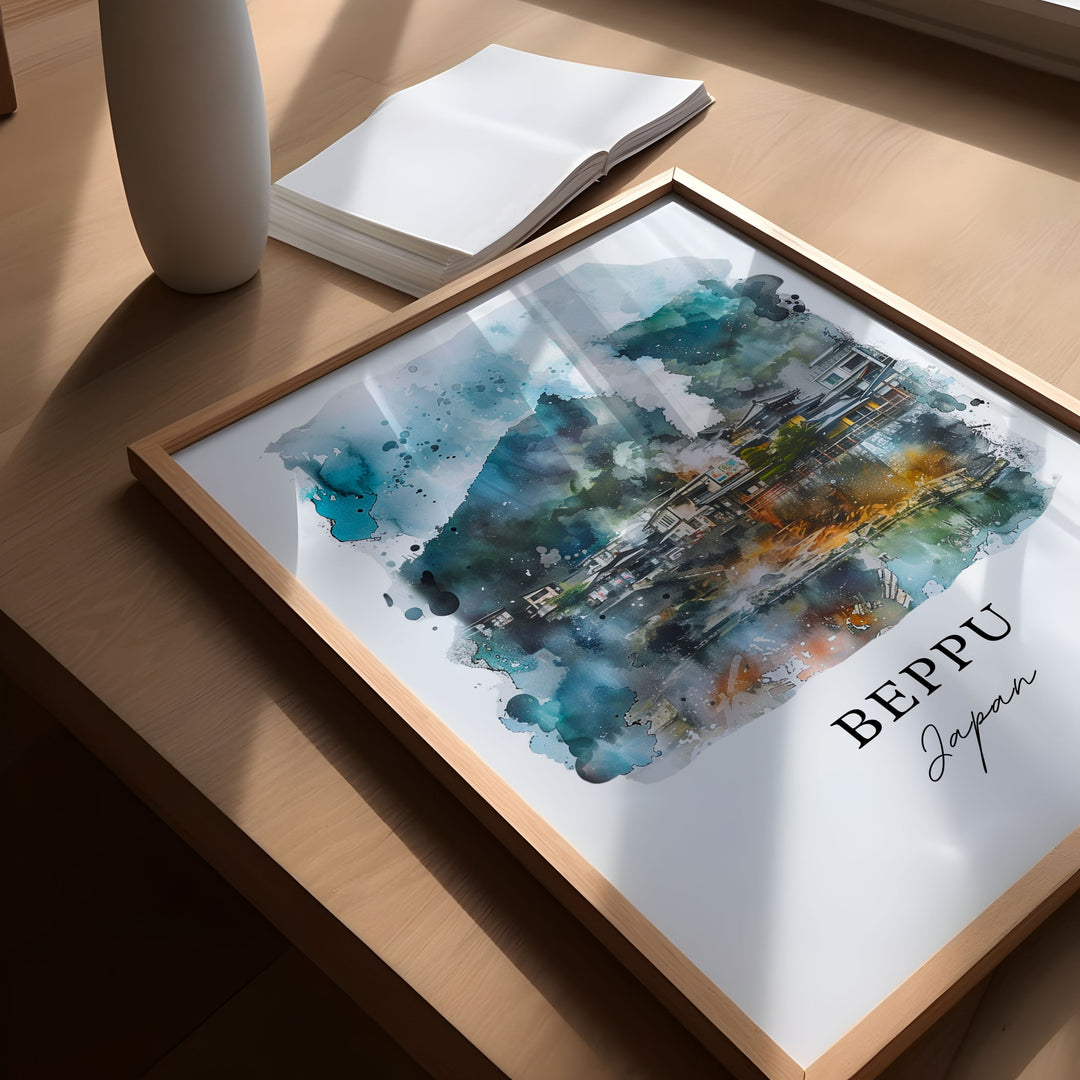 Beppu Wall Art - Kyushu Japan Print