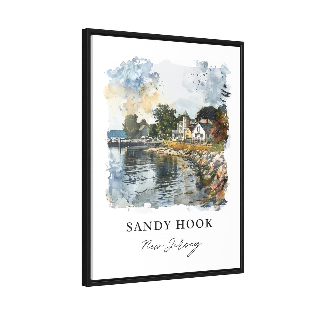 Sandy Hook NJ Wall Art, Sandy Hook Print, Sandy Hook Watercolor, Jersey Shore Gift,