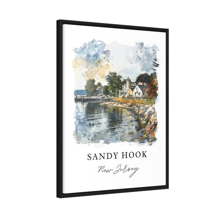 Sandy Hook NJ Wall Art, Sandy Hook Print, Sandy Hook Watercolor, Jersey Shore Gift,