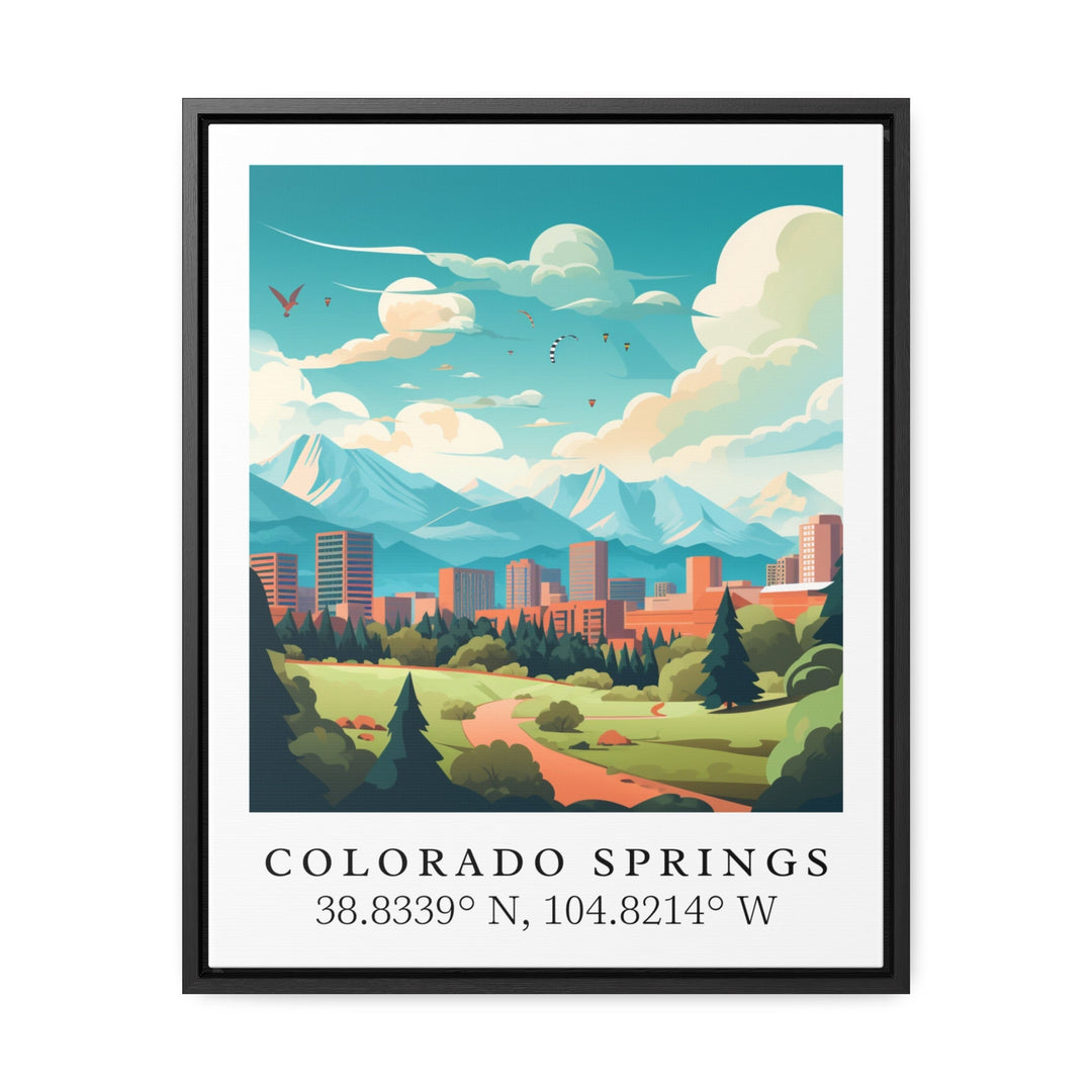Colorado Springs wall art - Colorado, CO Springs poster, Colorado Sprinfs Wedding gift, Birthday present, Custom Text, Personalised Gift