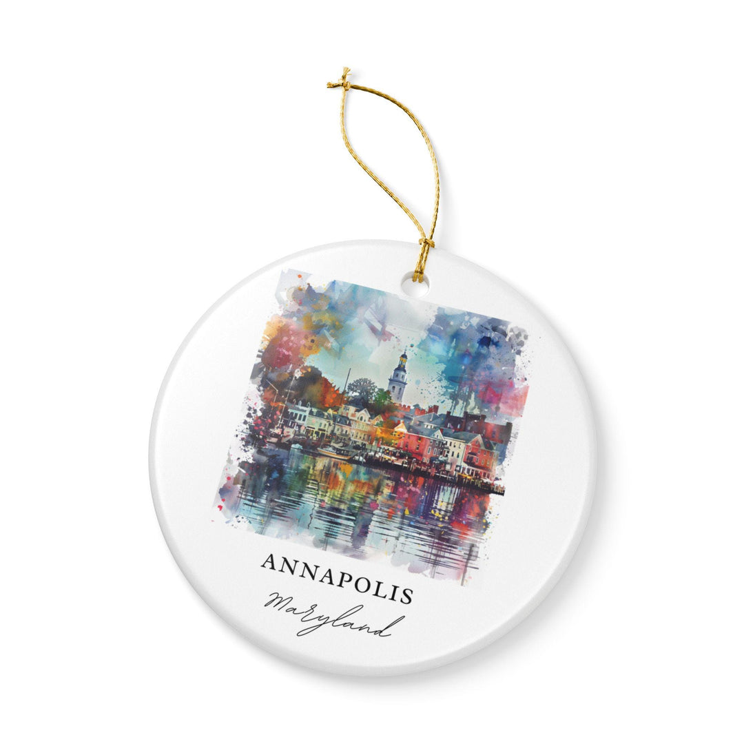 Annapolis MD Ornament: Unique Annapolis Souvenir, Annapolis MD Xmas Decor, and Authentic Maryland Gift