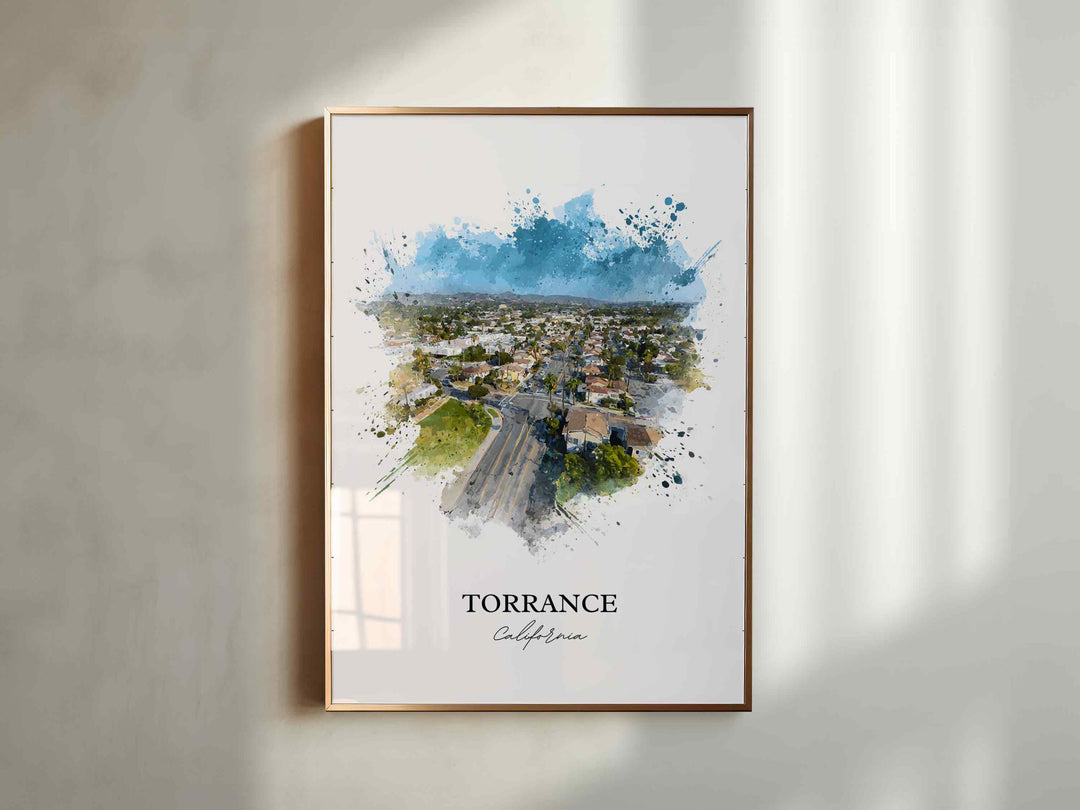 Torrance, California – Watercolor Art Print