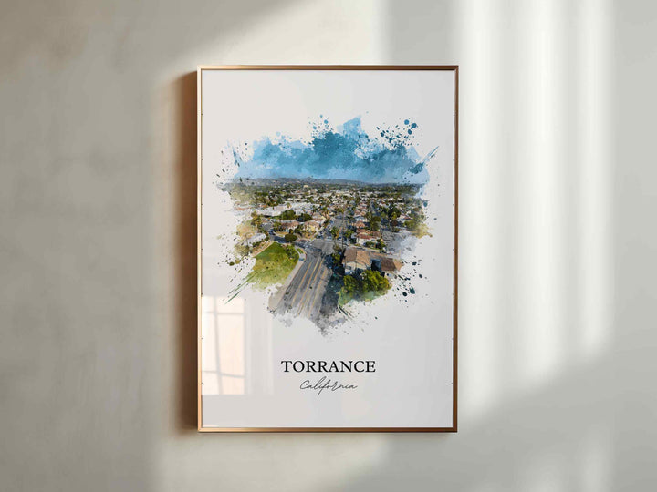 Torrance, California – Watercolor Art Print