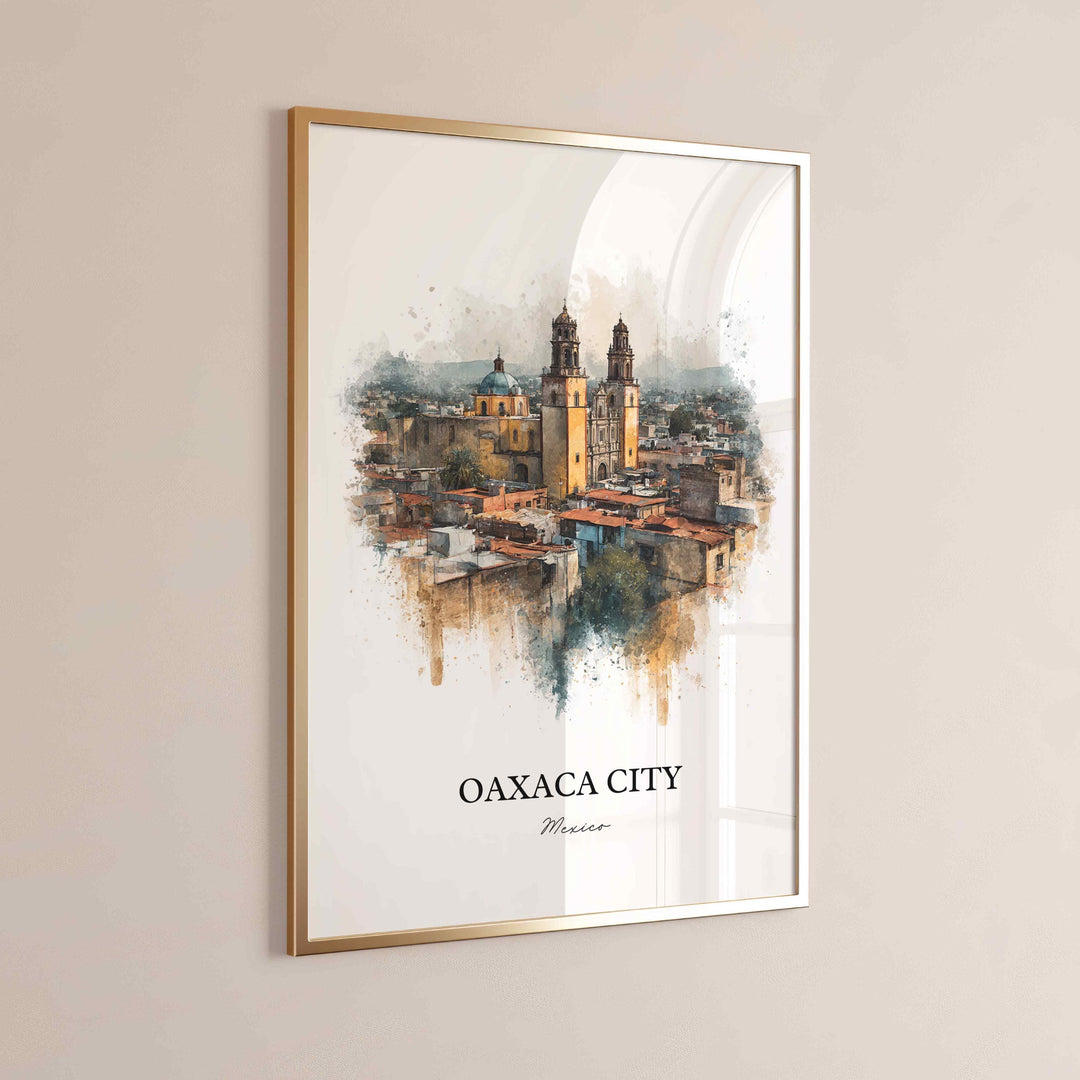 Oaxaca, Mexico – Watercolor Art Print
