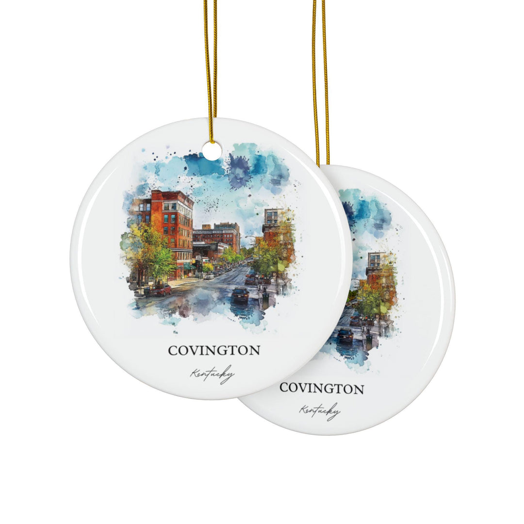 Covington Kentucky Ornament: Unique Covington KY Souvenir, Covington KY Xmas Decor, and Authentic Kentucky Gift