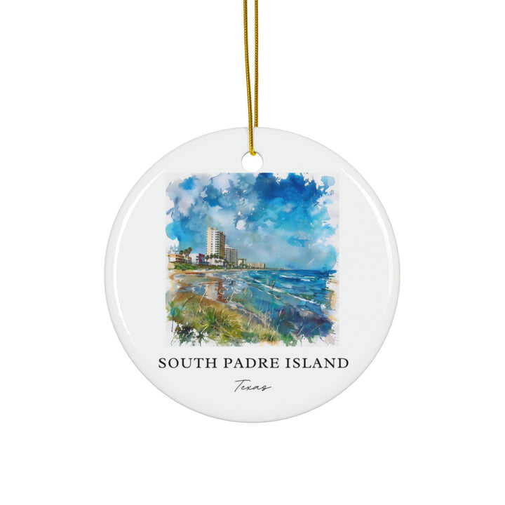 South Padre Island Ornament: Unique South Padre Island Souvenir, Texas Xmas Decor, and Authentic South Padre Island Gift