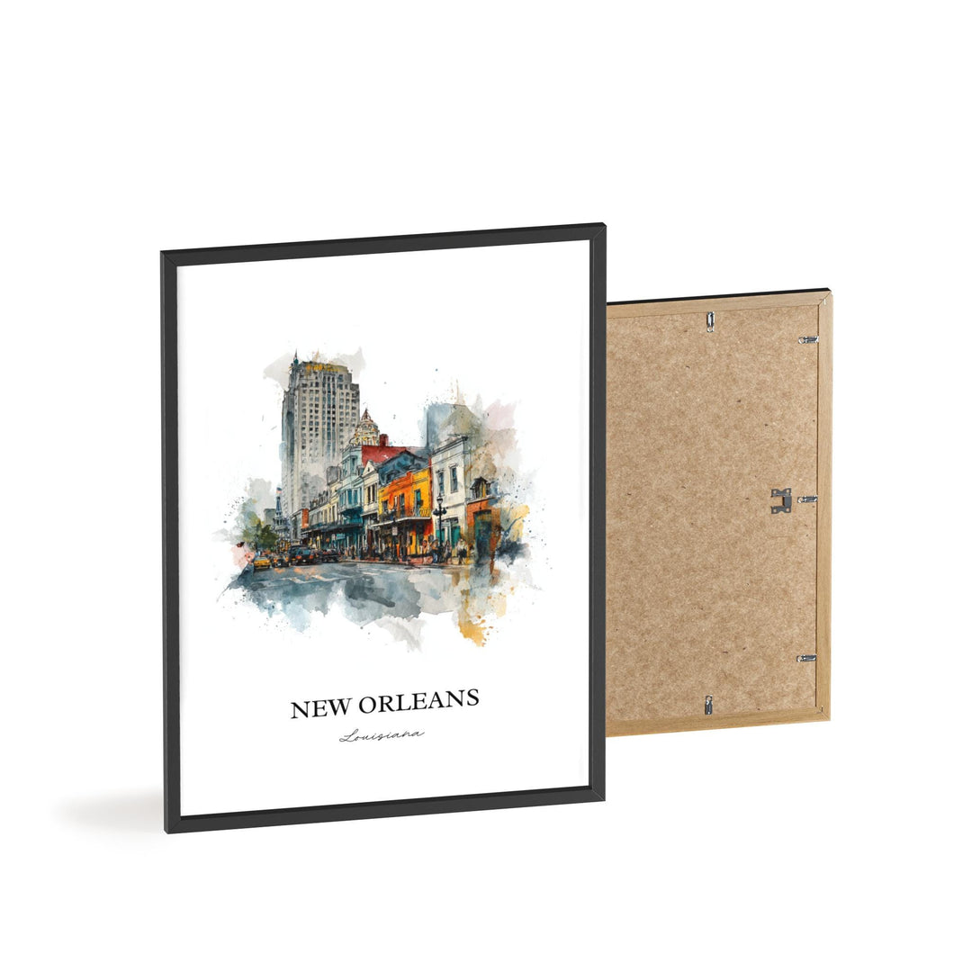 New Orleans, Louisiana – Watercolor Art Print