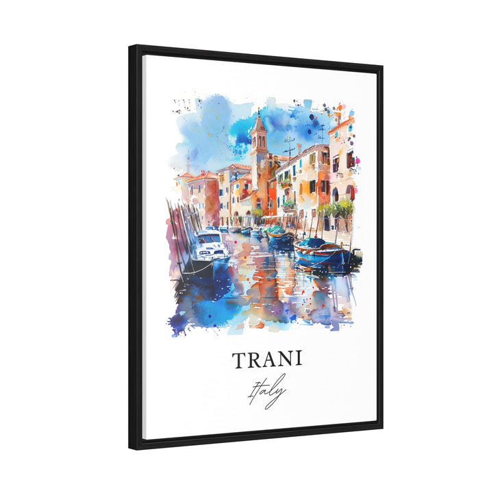 Trani Apulia Wall Art, Trani Apulia Print, Trani Italy Watercolor, Trani Gift,