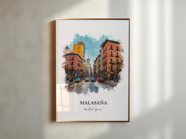 Malasaña, Spain – Watercolor Art Print