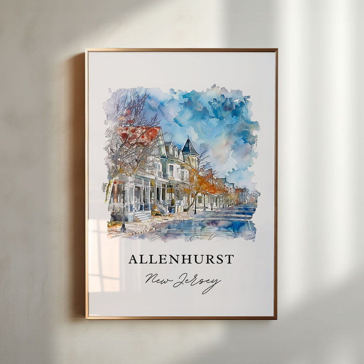 Allenhurst Wall Art - New Jersey Print