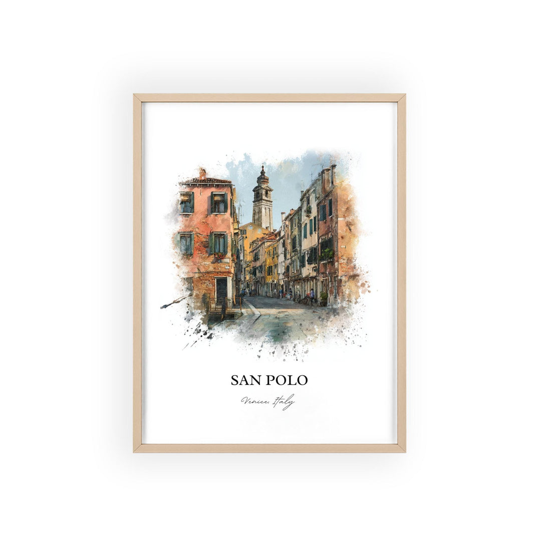 San Polo, Italy – Watercolor Art Print