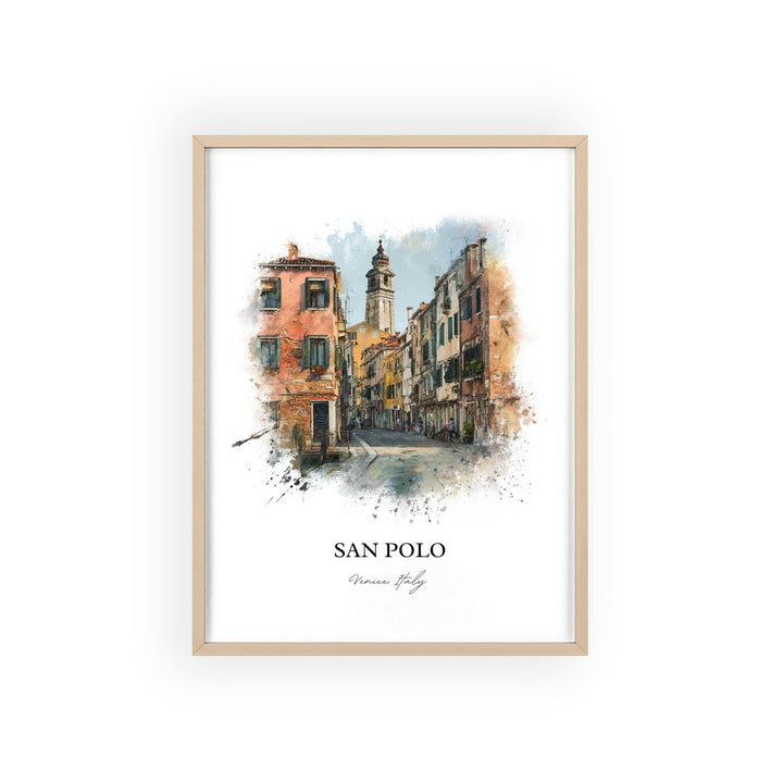 San Polo, Italy – Watercolor Art Print