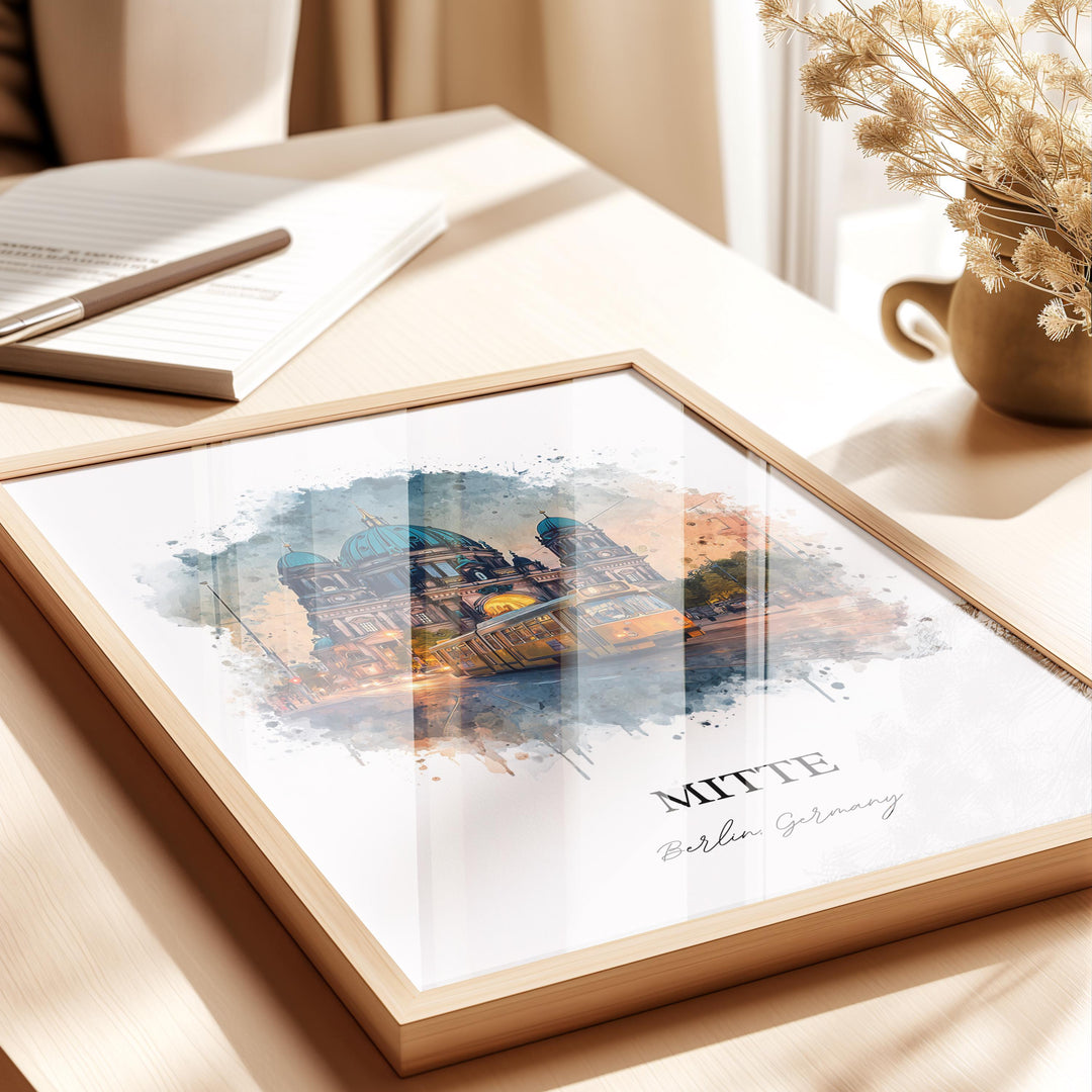 Mitte Berlin, Germany – Watercolor Art Print