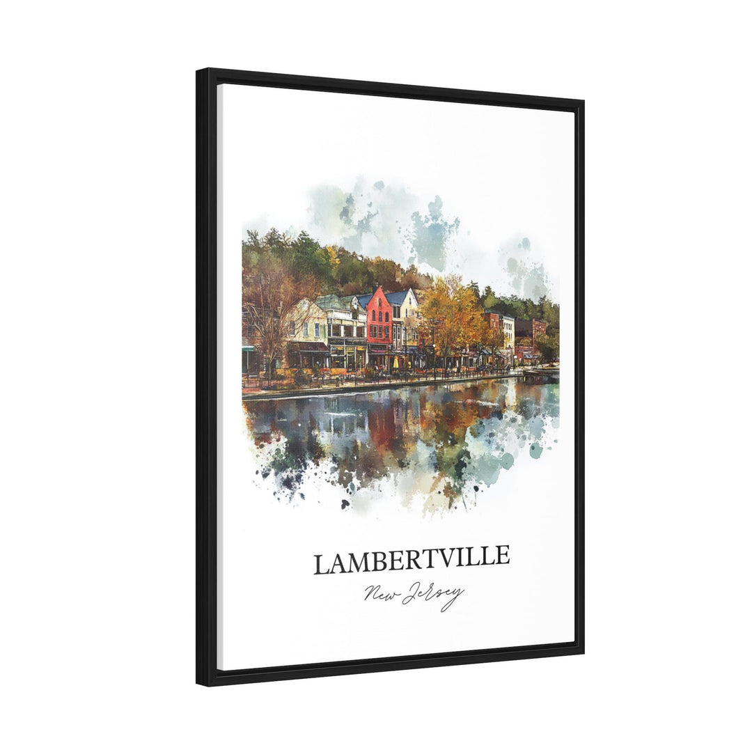 Lambertville NJ Wall Art, Hunterdon County Print, NJ Watercolor Art, Lambertville NJ Gift, Travel Print, Travel Poster, Housewarming Gift
