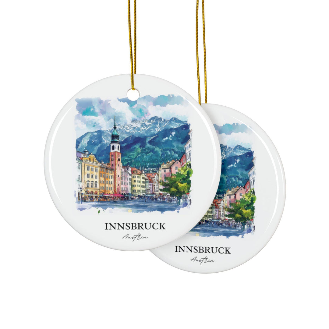 Innsbruck Austria Ornament: Unique Innsbruck Souvenir, Innsbruck Xmas Decor, and Authentic Innsbruck Austria Gift