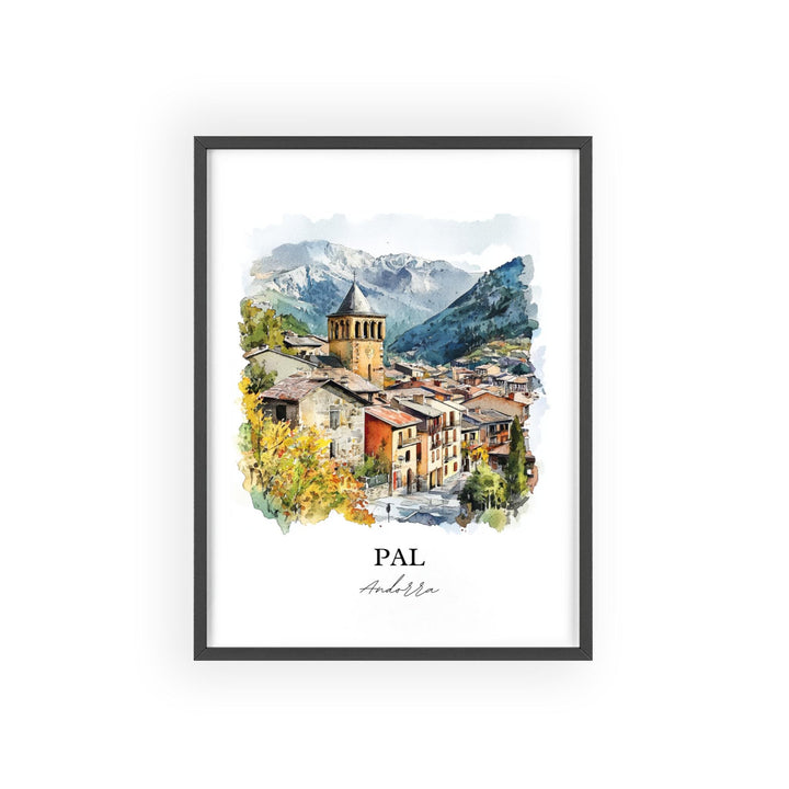La Massana, Andorra – Watercolor Art Print