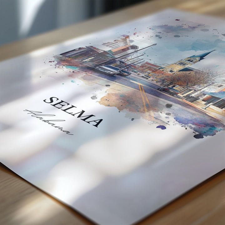 Selma AL Wall Art - Alabama Print