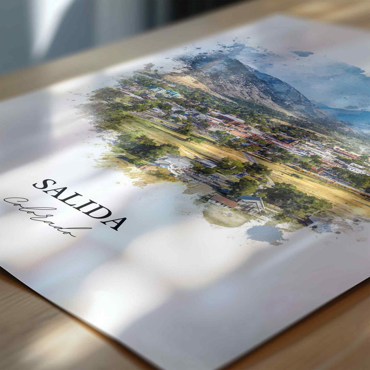 Salida, Colorado – Watercolor Art Print
