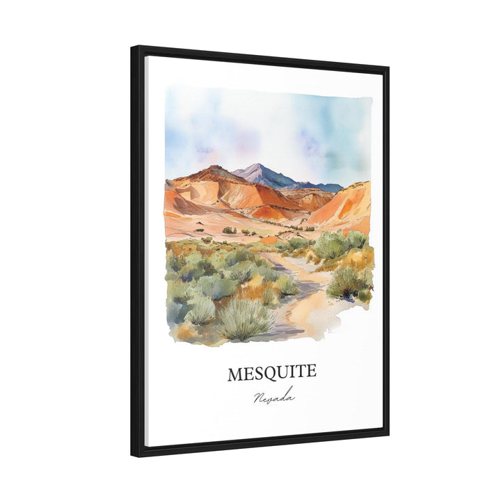 Mesquite NV Wall Art, Mesquite Print, Nevada Watercolor Art, Clark County NV Gift, Travel Print, Travel Poster, Housewarming Gift