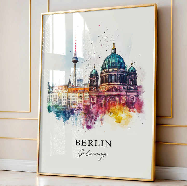 Berlin Skyline Wall Art - Germany Print