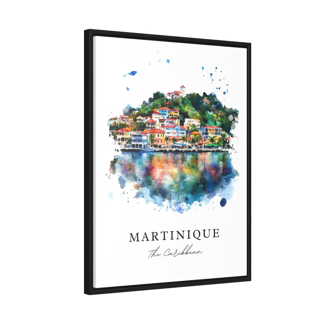 Martinique Wall Art, Martinique Print, Lesser Antilles Watercolor, Martinique Gift,