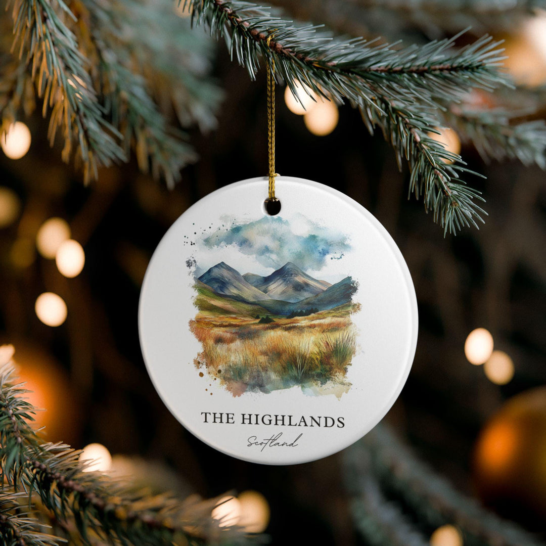 The Highlands Scotland Ornament: Unique Scotland Souvenir, Scotland Xmas Decor, and Authentic Scotland Gift