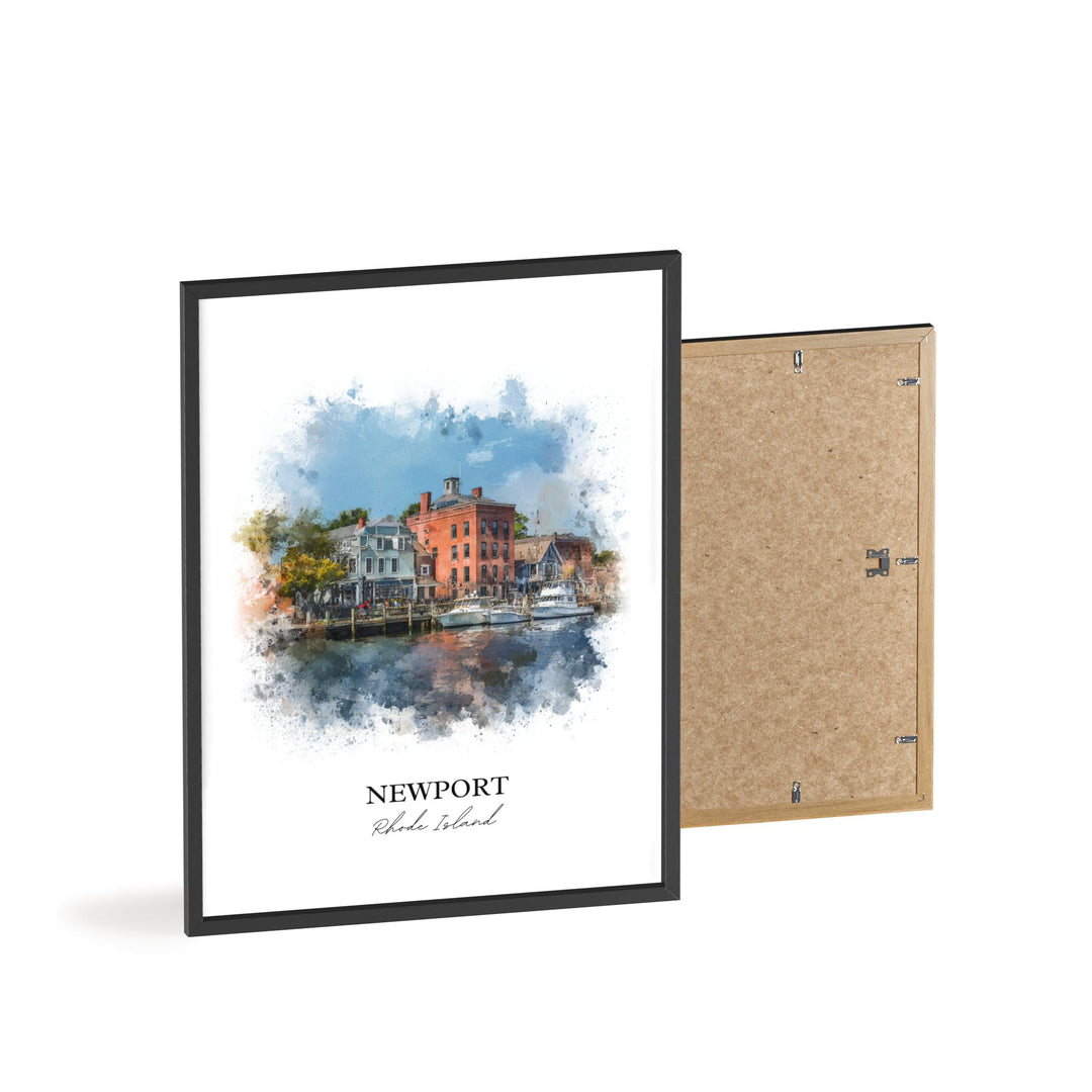 Newport, Rhode Island – Watercolor Art Print