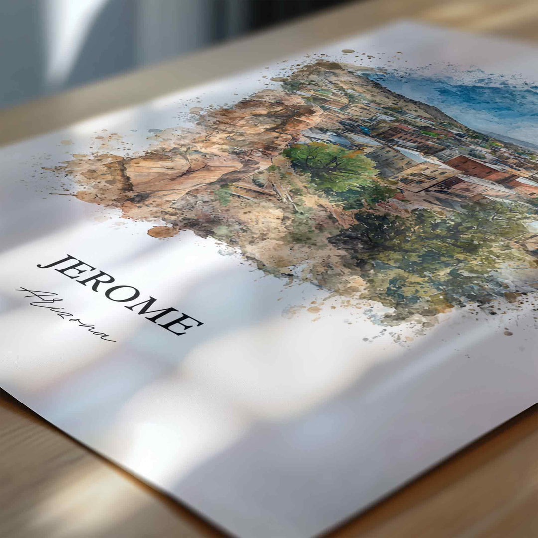 Jerome, Arizona – Watercolor Art Print