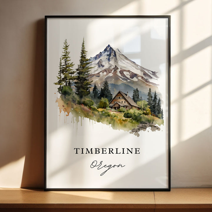 Timberline OR wall art - Oregon, Timberline poster, Timberline Oregon gift, Birthday present, Custom Text, Personalised Gift