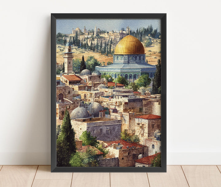 Jerusalem, Israel – Watercolor Art Print