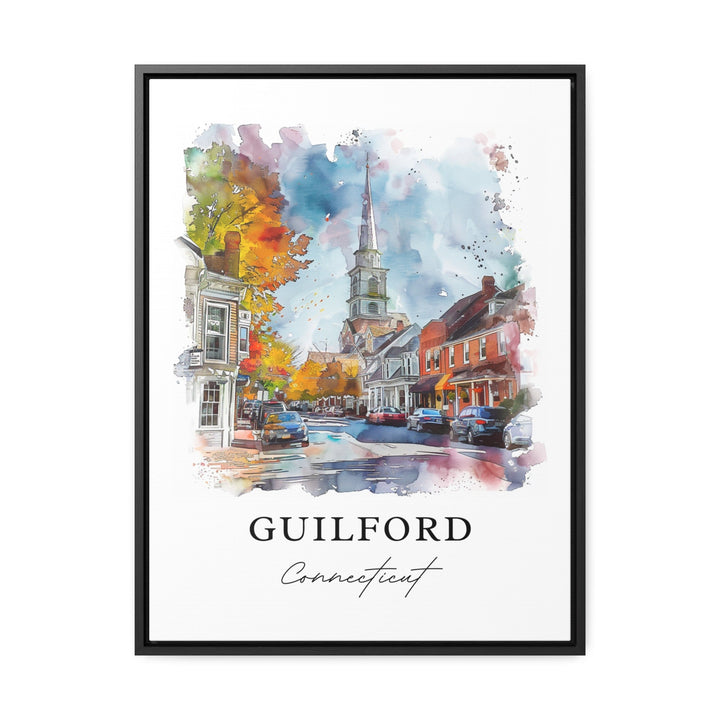 Guilford, Connecticut, USA – Watercolor Art Print
