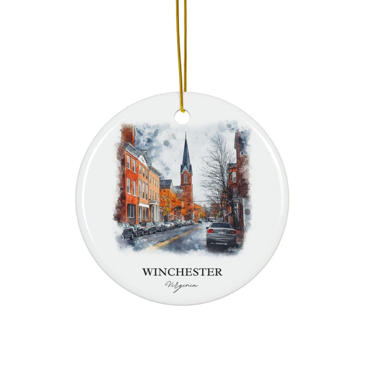Winchester Virginia Ornament: Unique Winchester VA Souvenir, Winchester VA Xmas Decor, and Authentic Virginia Gift