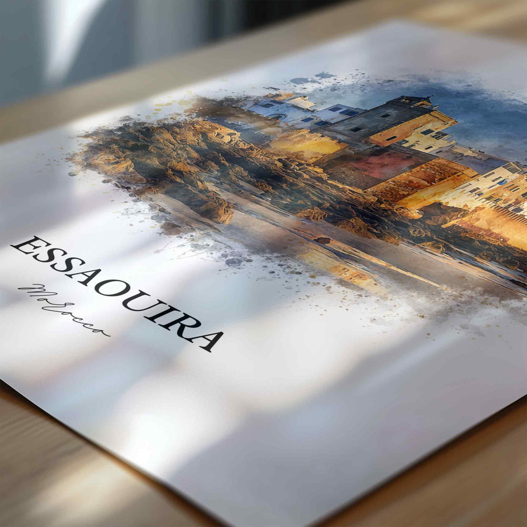 Essaouira, Morocco – Watercolor Art Print