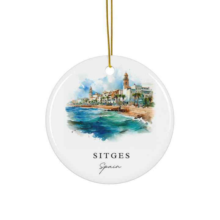 Sitges Spain Ornament: Unique Sitges Souvenir, Sitges Xmas Decor, and Authentic Sitges Espana Christmas Gift