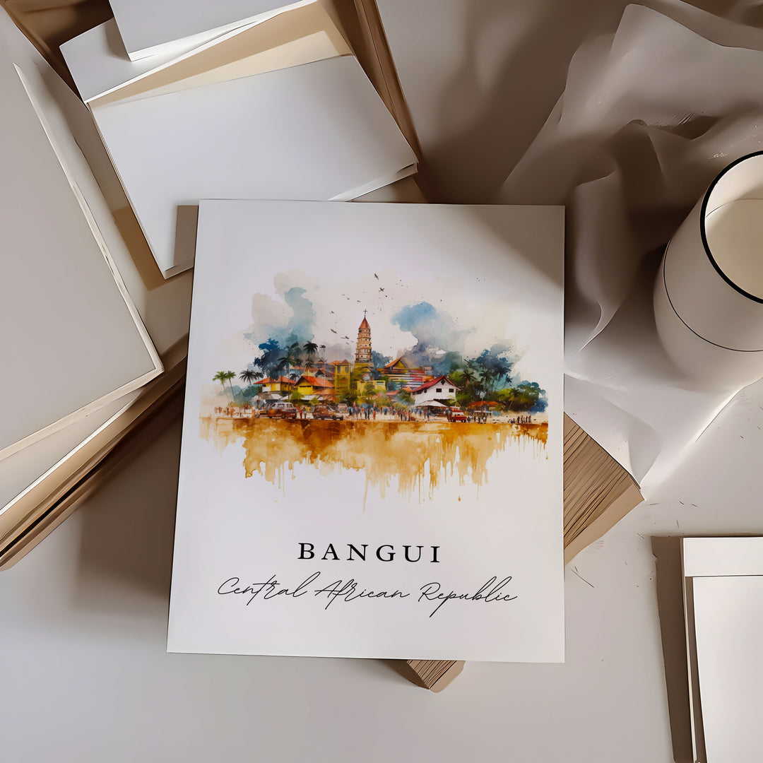 Bangui Wall Art - Central African Republic Print