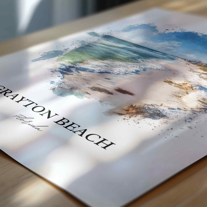 Grayton Beach, Florida – Watercolor Art Print