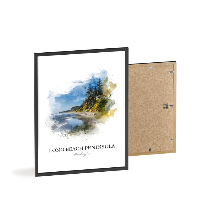 Long Beach Peninsula, Washington – Watercolor Art Print