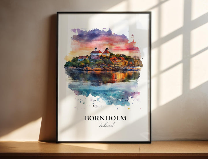 Bornholm Island, Denmark – Watercolor Art Print