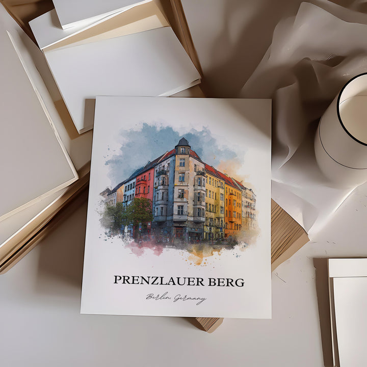 Prenzlauer Berg, Germany – Watercolor Art Print
